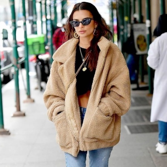 I.AM.GIA Jackets & Blazers - I.AM.GIA Pixie Teddy Coat Full Zip Sherpa in Caramel